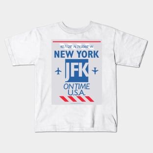JFK aviation code Kids T-Shirt